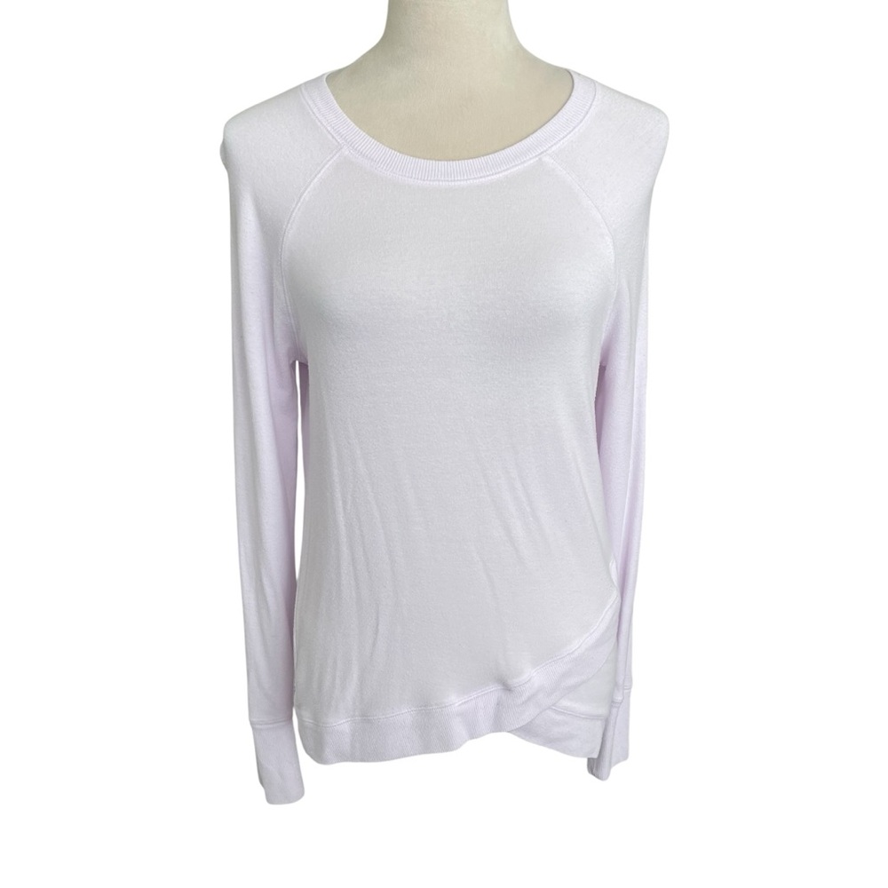 Athleta Criss Cross Lavender Lightweight Sweater Women XS Athleisure Activewear